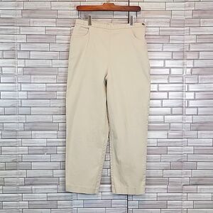 Crazy Horse high rise slim ankle pant in ivory Size 14P